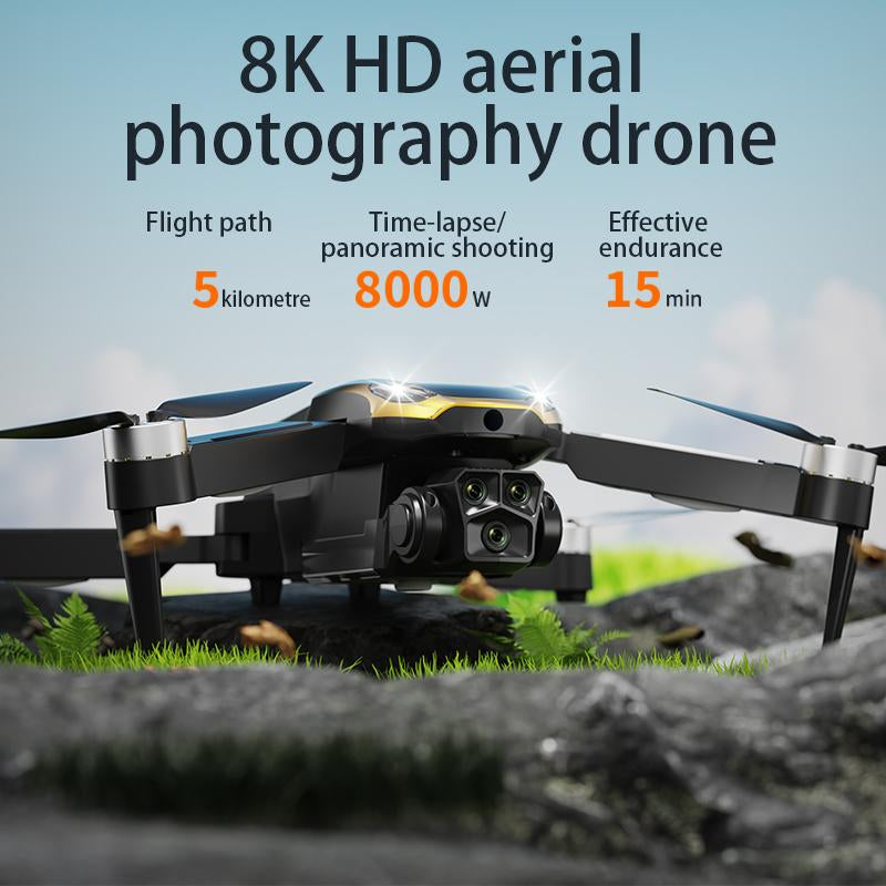 Intelligent UAV M8 Pro Drone 2025 Latest Model with 4K HDR Camera 5G FPV Universal Frame Brushless Power Supply Replaceable Wings Automatic Obstacle Avoidance Precise Landing Foldable