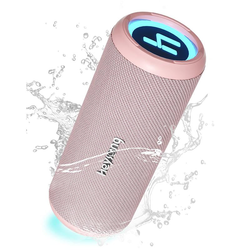 HEYSONG Sonic Blast Waterproof Bluetooth Speaker, Portable Wireless Outdoor Speaker with 20W Loud Stereo Sound, Rich Bass, IPX6 Speaker for Pool, Shower, Audio Playback on Smartphones, Beach Accessories, Gifts for Men