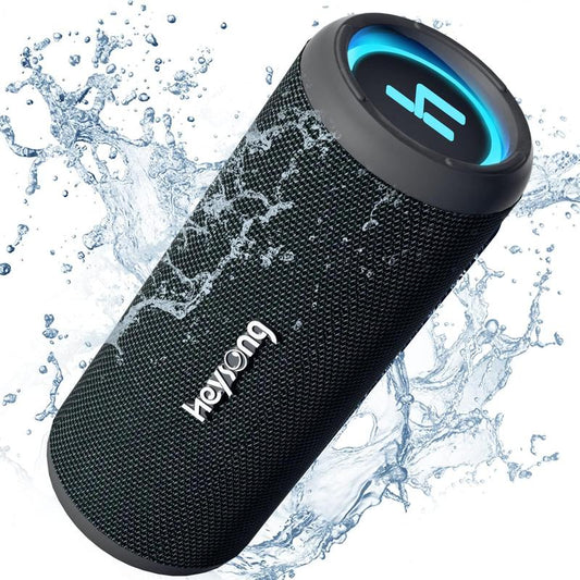 HEYSONG Sonic Blast Waterproof Bluetooth Speaker, Portable Wireless Outdoor Speaker with 20W Loud Stereo Sound, Rich Bass, IPX6 Speaker for Pool, Shower, Audio Playback on Smartphones, Beach Accessories, Gifts for Men